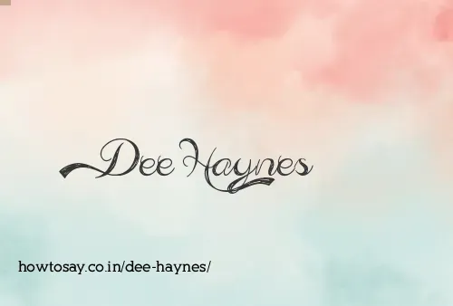 Dee Haynes