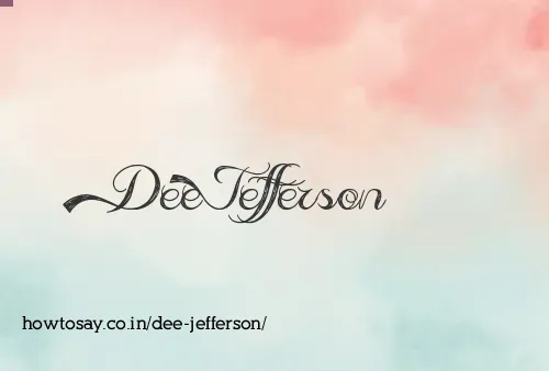 Dee Jefferson