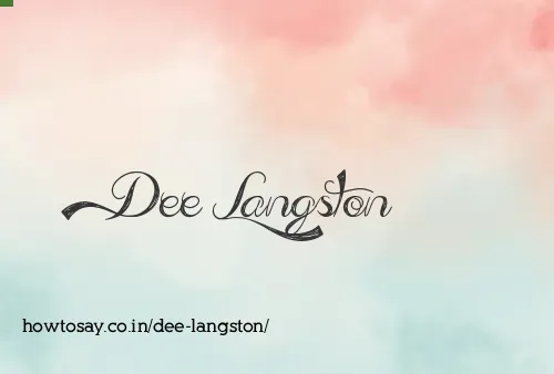 Dee Langston