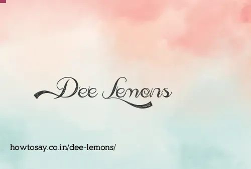 Dee Lemons