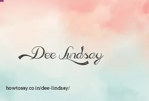 Dee Lindsay