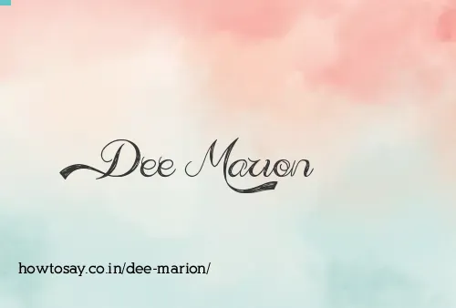 Dee Marion