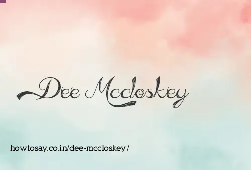 Dee Mccloskey