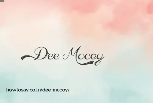 Dee Mccoy