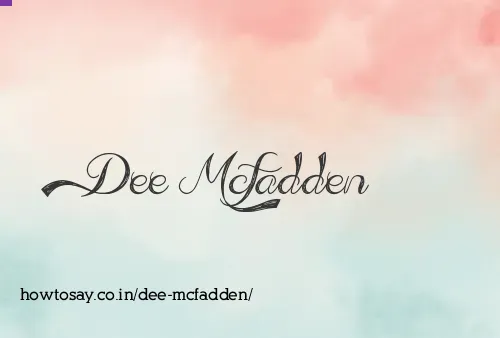 Dee Mcfadden