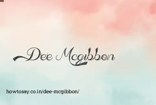 Dee Mcgibbon