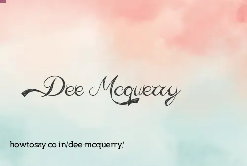 Dee Mcquerry