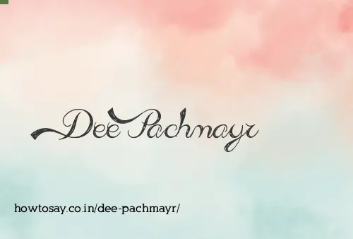 Dee Pachmayr