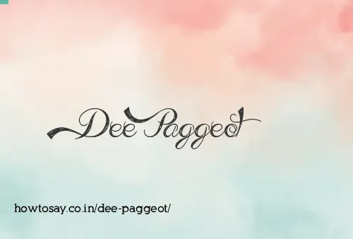 Dee Paggeot
