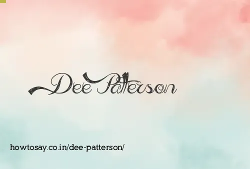 Dee Patterson