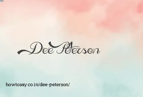 Dee Peterson