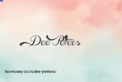 Dee Petters