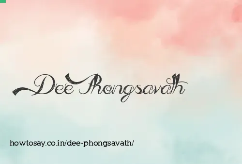 Dee Phongsavath