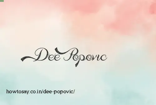 Dee Popovic