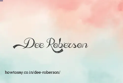 Dee Roberson