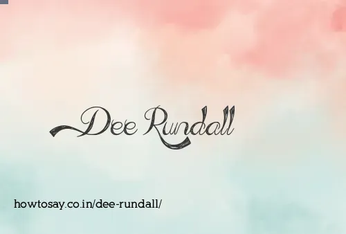 Dee Rundall