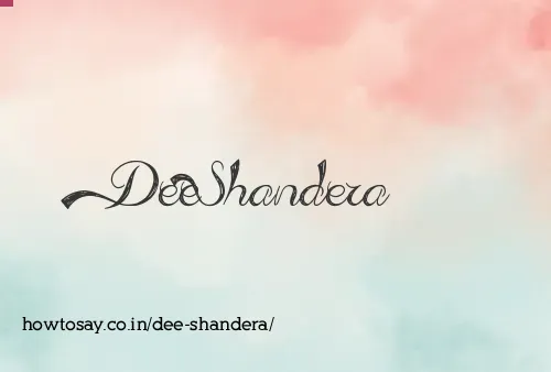 Dee Shandera