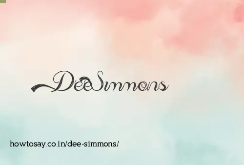 Dee Simmons