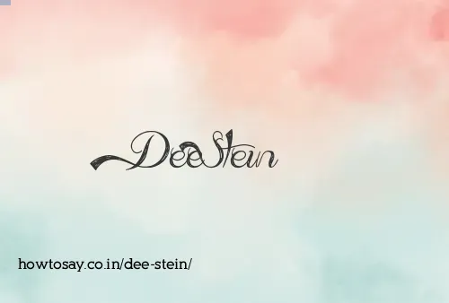 Dee Stein