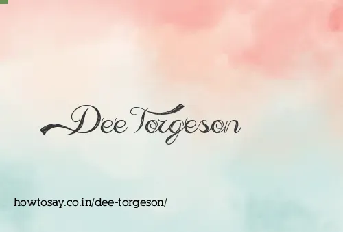 Dee Torgeson
