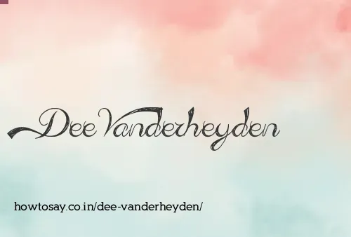 Dee Vanderheyden