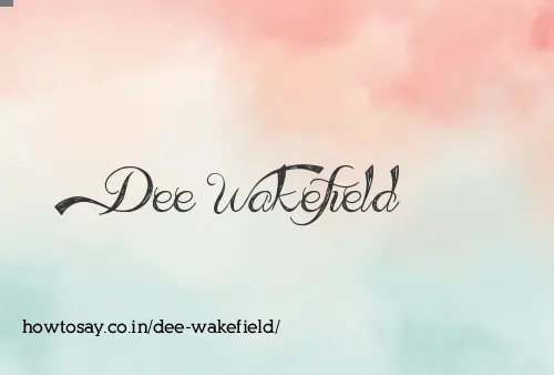 Dee Wakefield