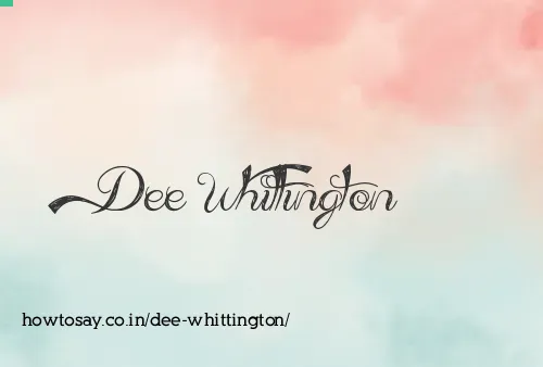 Dee Whittington