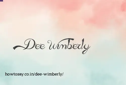 Dee Wimberly