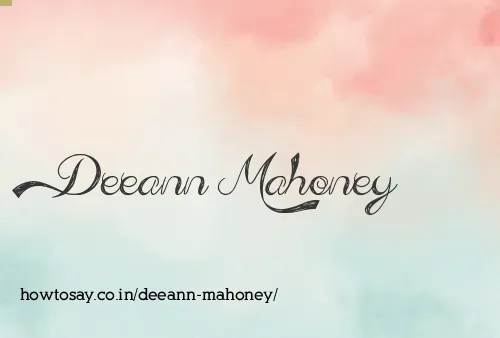 Deeann Mahoney