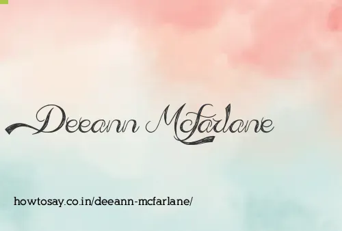 Deeann Mcfarlane