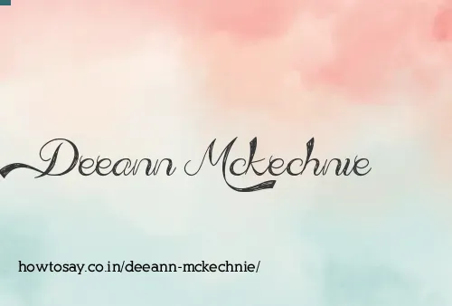 Deeann Mckechnie