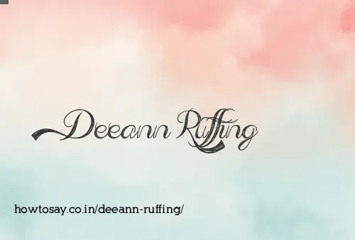 Deeann Ruffing
