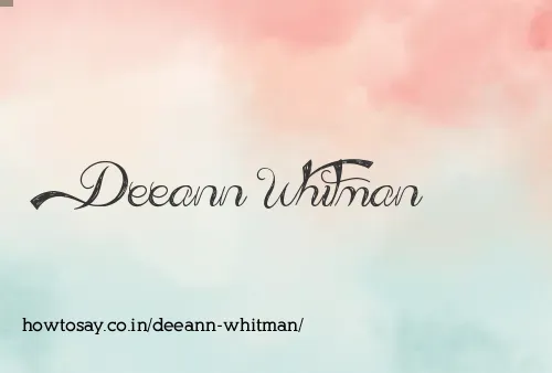 Deeann Whitman