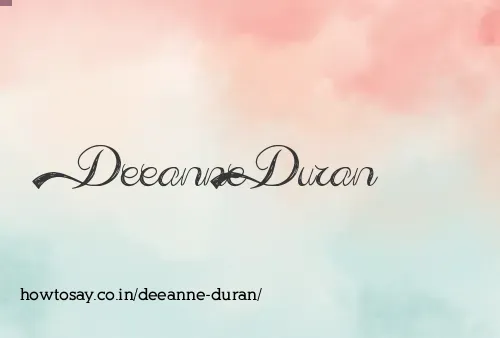 Deeanne Duran