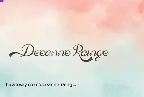 Deeanne Rainge