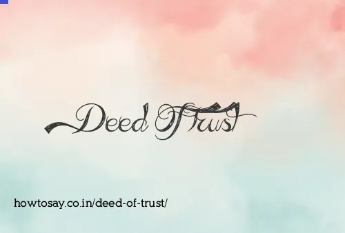 Deed Of Trust