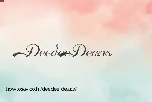 Deedee Deans
