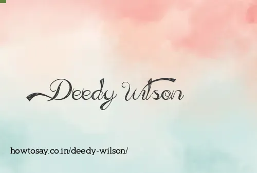 Deedy Wilson