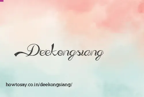 Deekongsiang