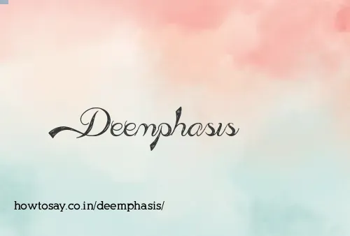 Deemphasis