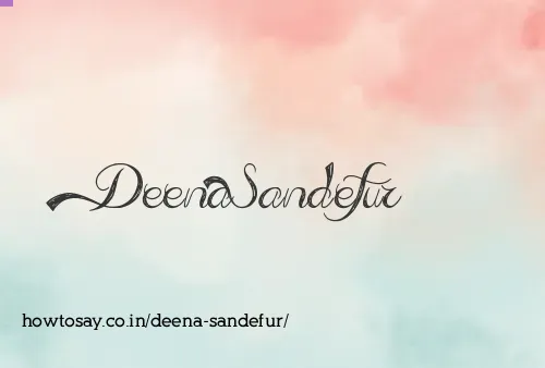Deena Sandefur