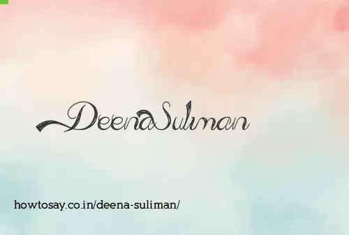 Deena Suliman