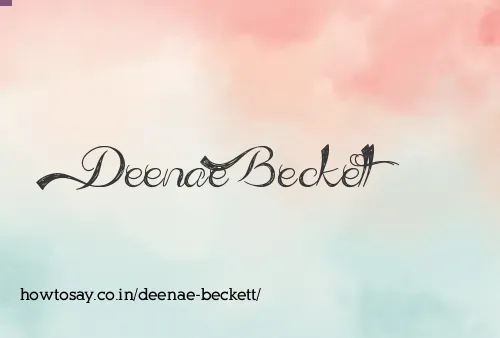 Deenae Beckett