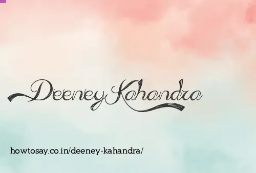 Deeney Kahandra