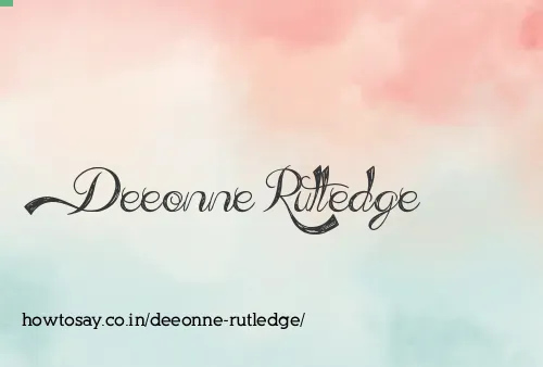 Deeonne Rutledge
