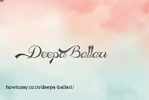 Deepa Ballari