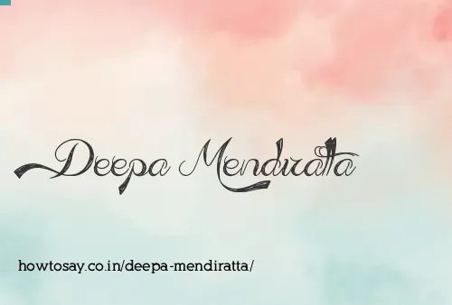 Deepa Mendiratta