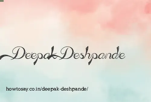 Deepak Deshpande