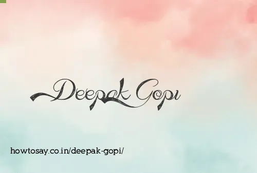 Deepak Gopi