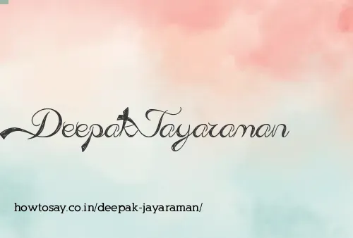 Deepak Jayaraman
